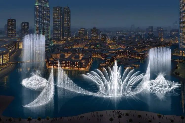 Dubai Mall Waterfalls