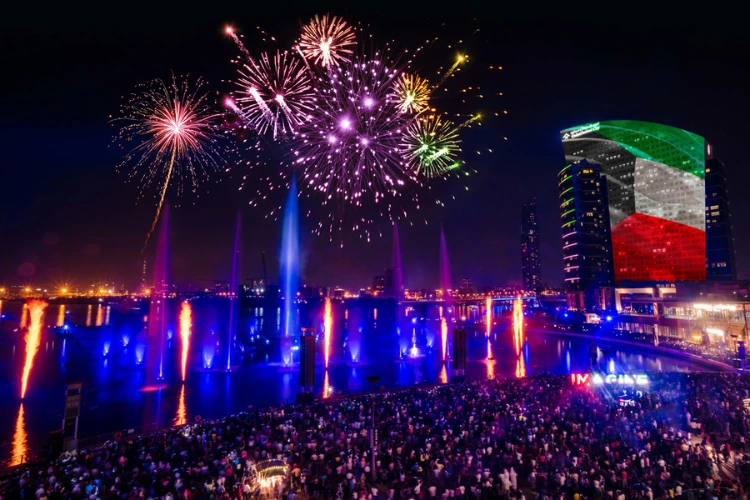 fireworks at national day of uae